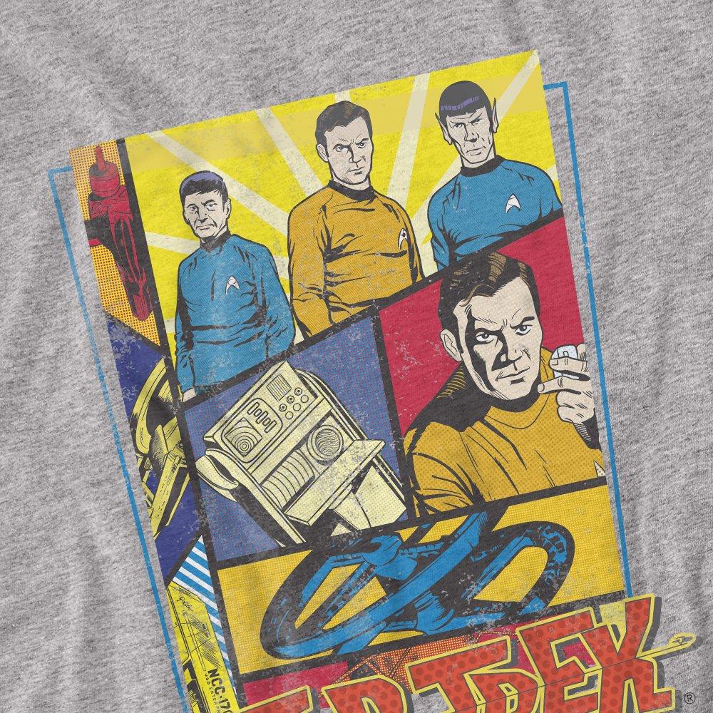 Grey - Star Trek - Star Trek Vintage Collage Long Sleeve T-Shirt Ath - 2