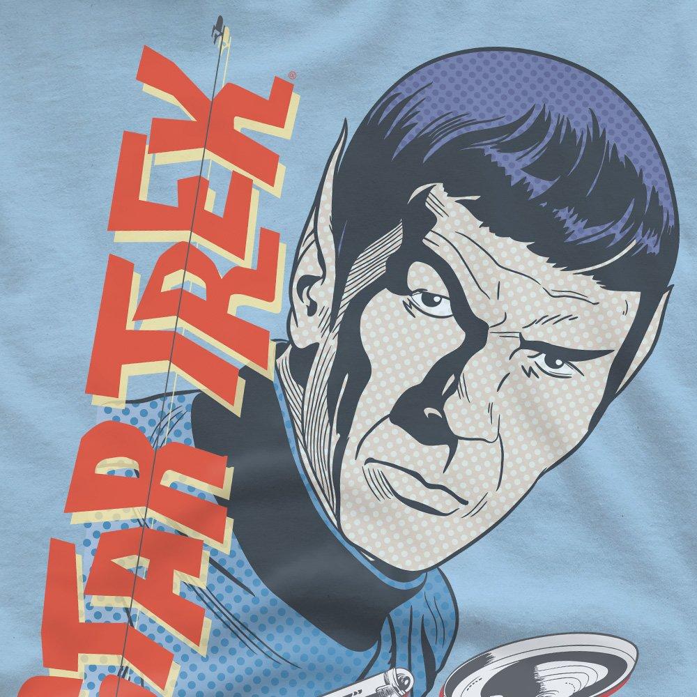 Blue - Star Trek - Star Trek Vintage Spock T Shirt Light Blue - 2
