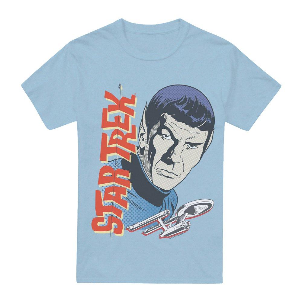 Blue - Star Trek - Star Trek Vintage Spock T Shirt Light Blue - 4