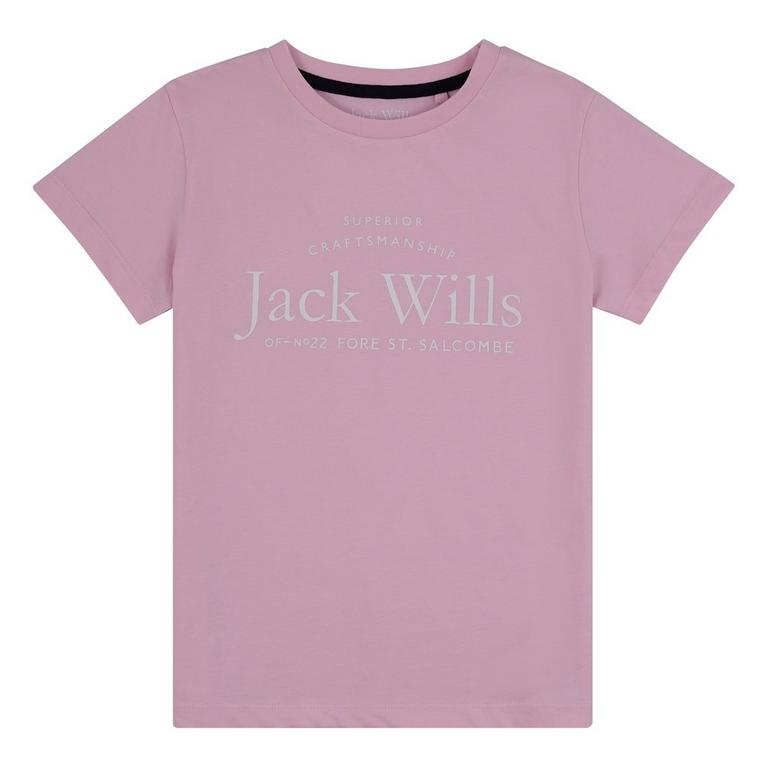 Pink Lady - Jack Wills - graphic-print crewneck T-shirt Bianco - 1