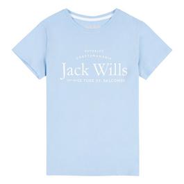 Jack Wills Jack Kids Girls Forstal Logo Script T-Shirt