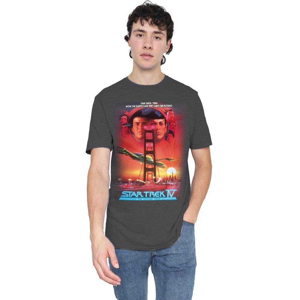Grey - Star Trek - Star Trek The Voyage Home(Movie) T-Shirt Charcoal - 1