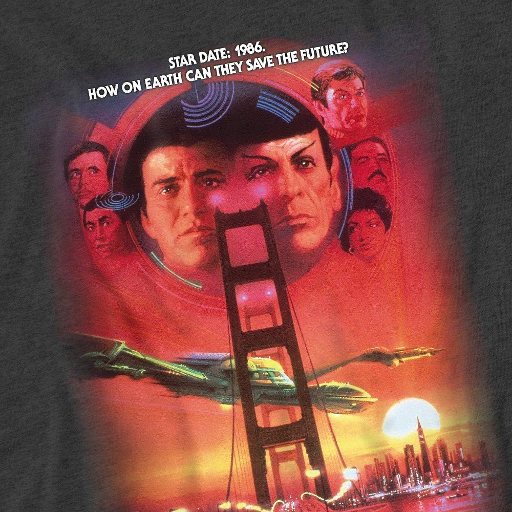 Grey - Star Trek - Star Trek The Voyage Home(Movie) T-Shirt Charcoal - 2