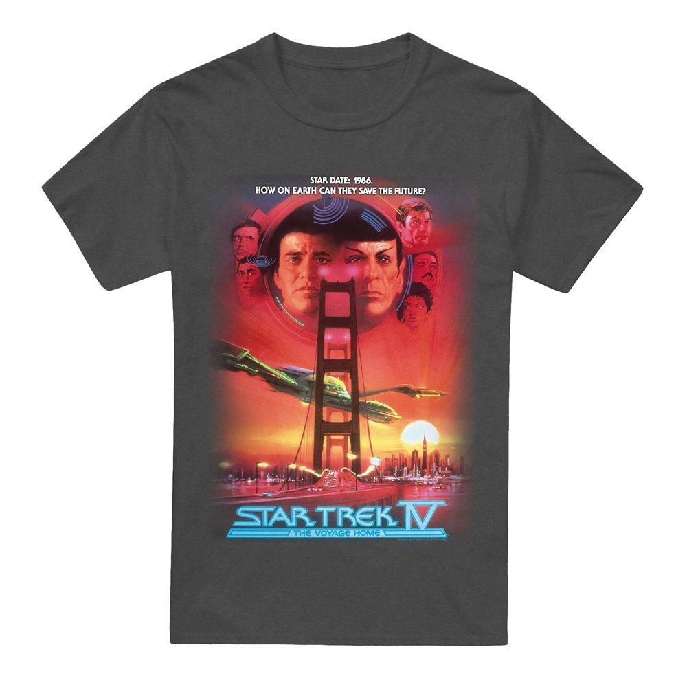 Grey - Star Trek - Star Trek The Voyage Home(Movie) T-Shirt Charcoal - 4