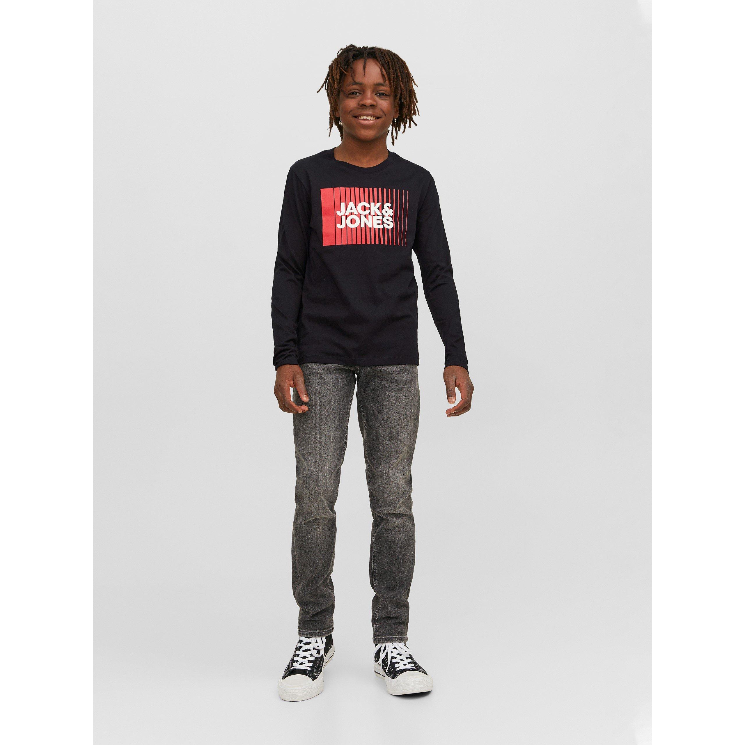 Zwart - Jack and Jones - Long Sleeve T-Shirt Infants - 2