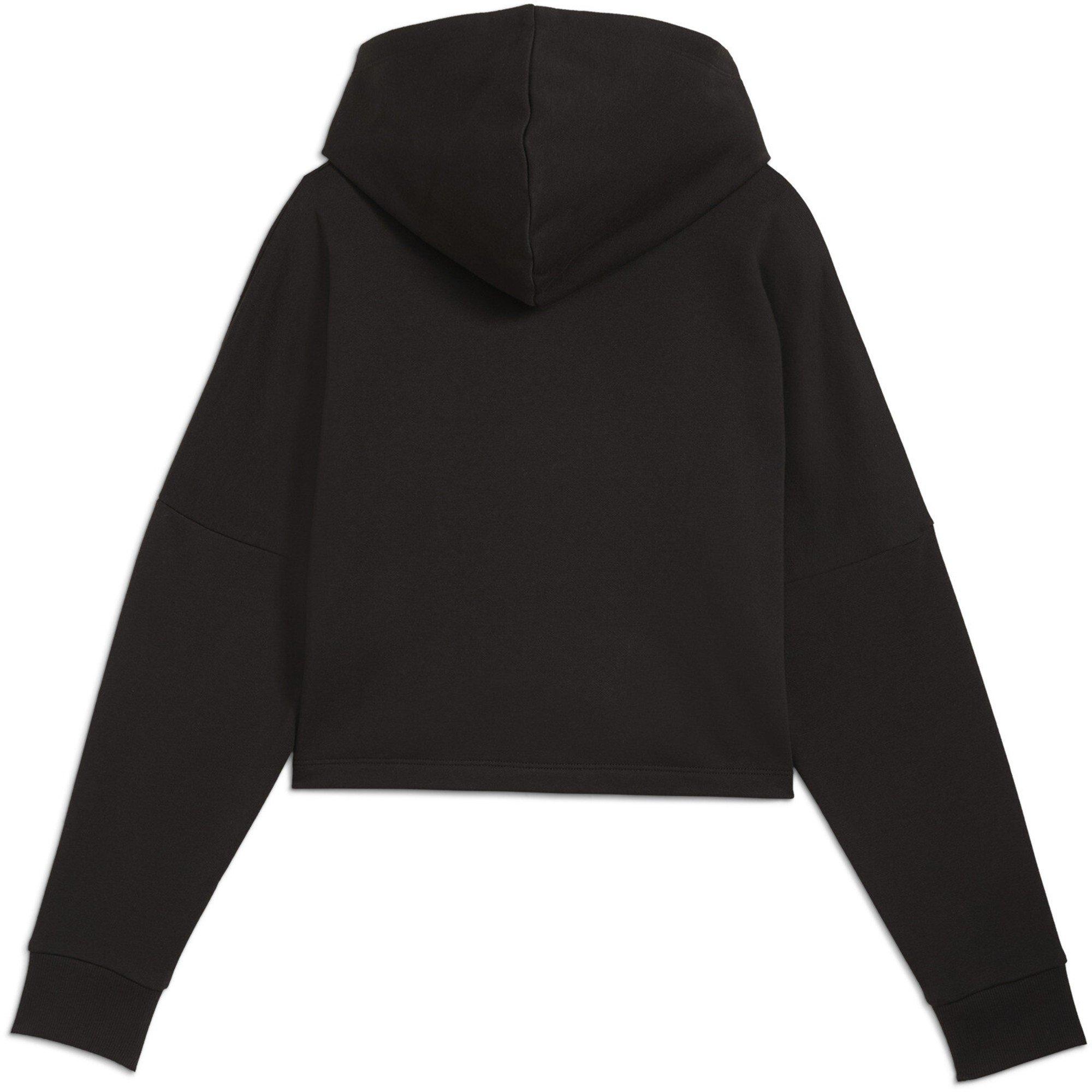 Puma Black - Puma - Ess Logo Cropped Hoodie G Hoody Unisex Kids - 2