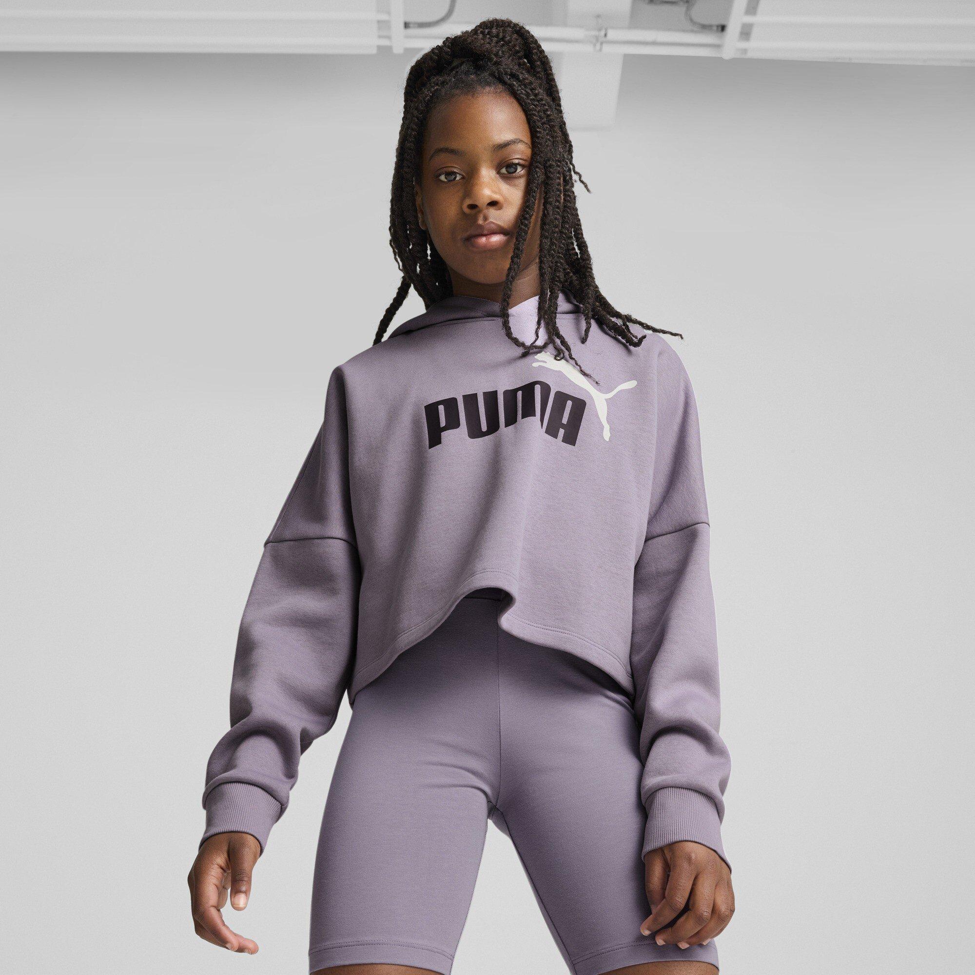 Paleplum - Puma - Ess Logo Cropped Hoodie G Hoody Unisex Kids - 3