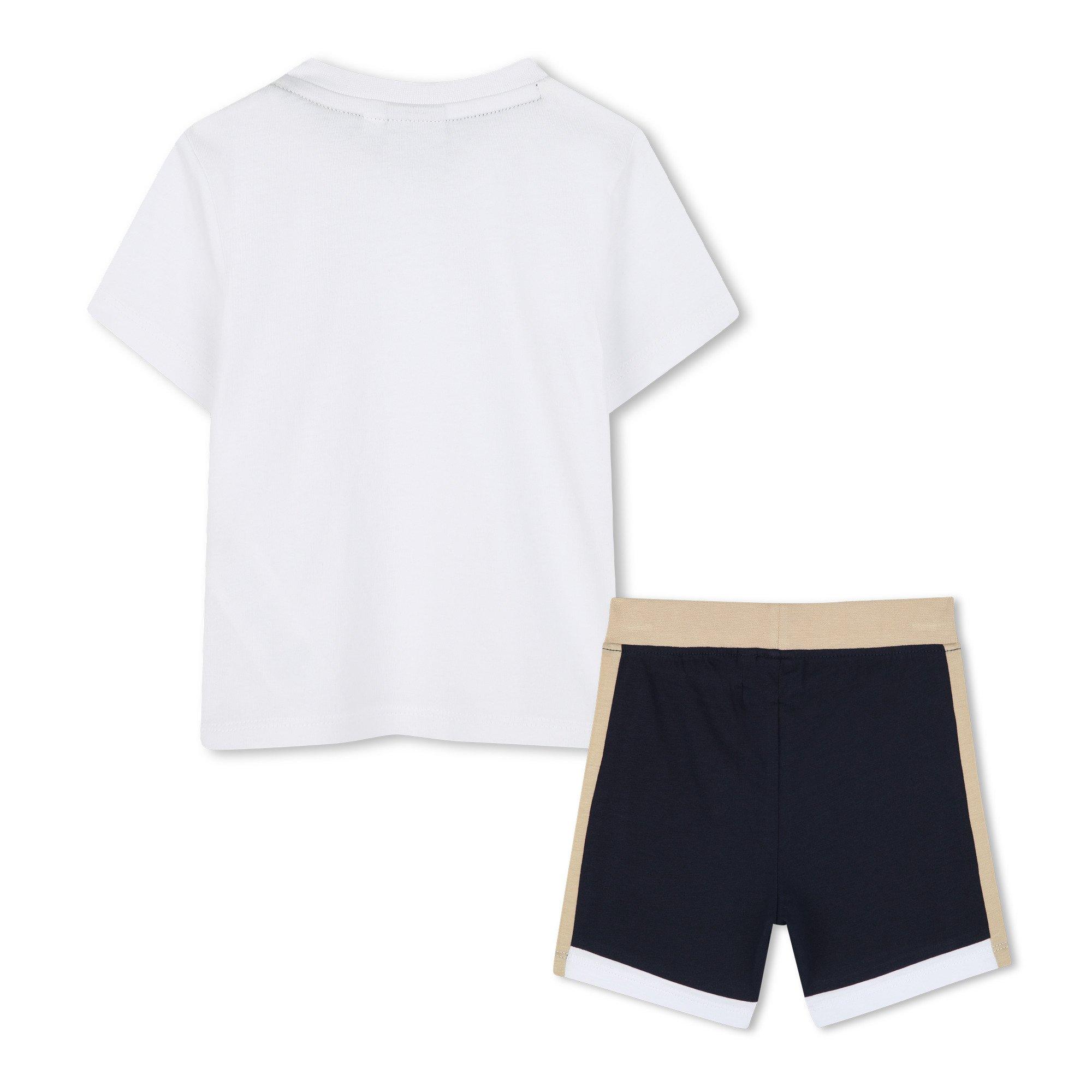 White 10P - Boss - Kids T-Shirt and Shorts Clothing Set - 2