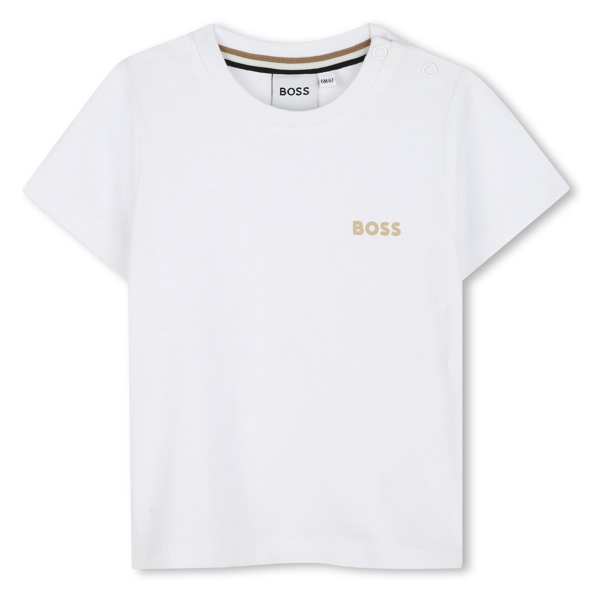 White 10P - Boss - Kids T-Shirt and Shorts Clothing Set - 3