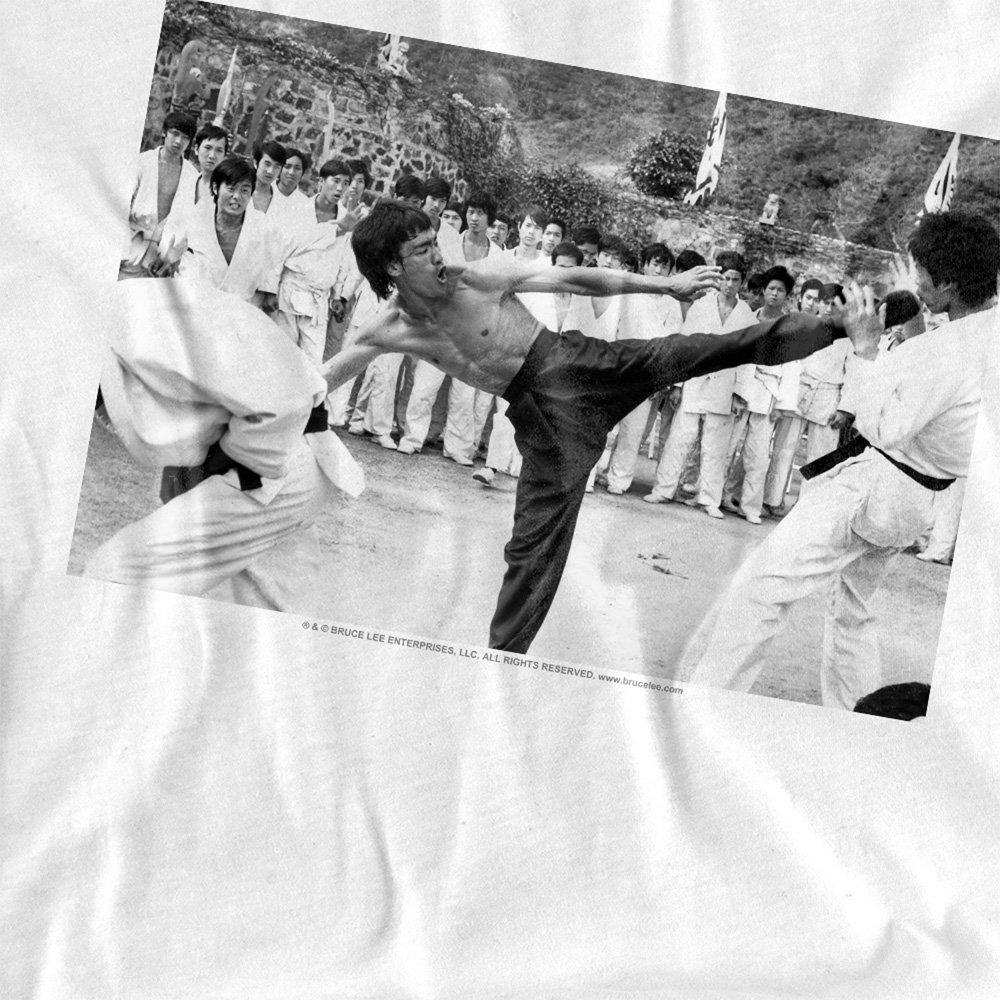 White - Other - Bruce Lee Kick To The Head T Shirt White - 2