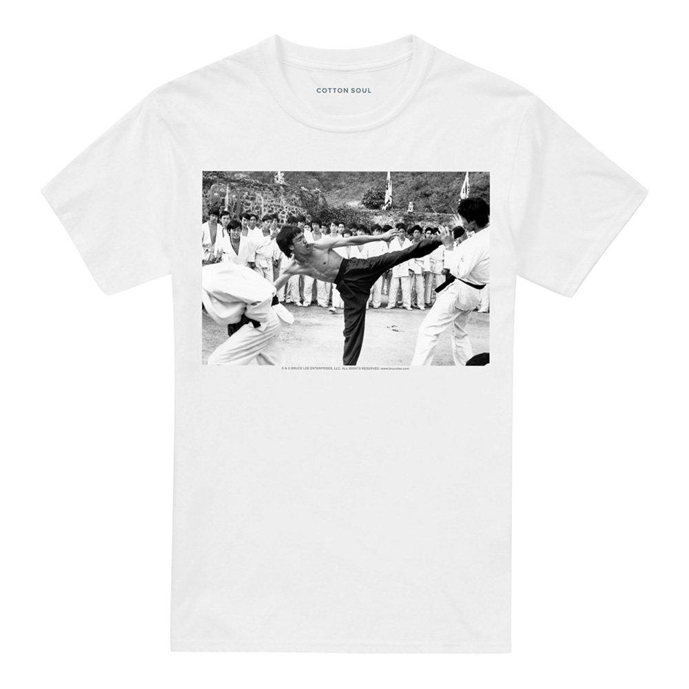 White - Other - Bruce Lee Kick To The Head T Shirt White - 4