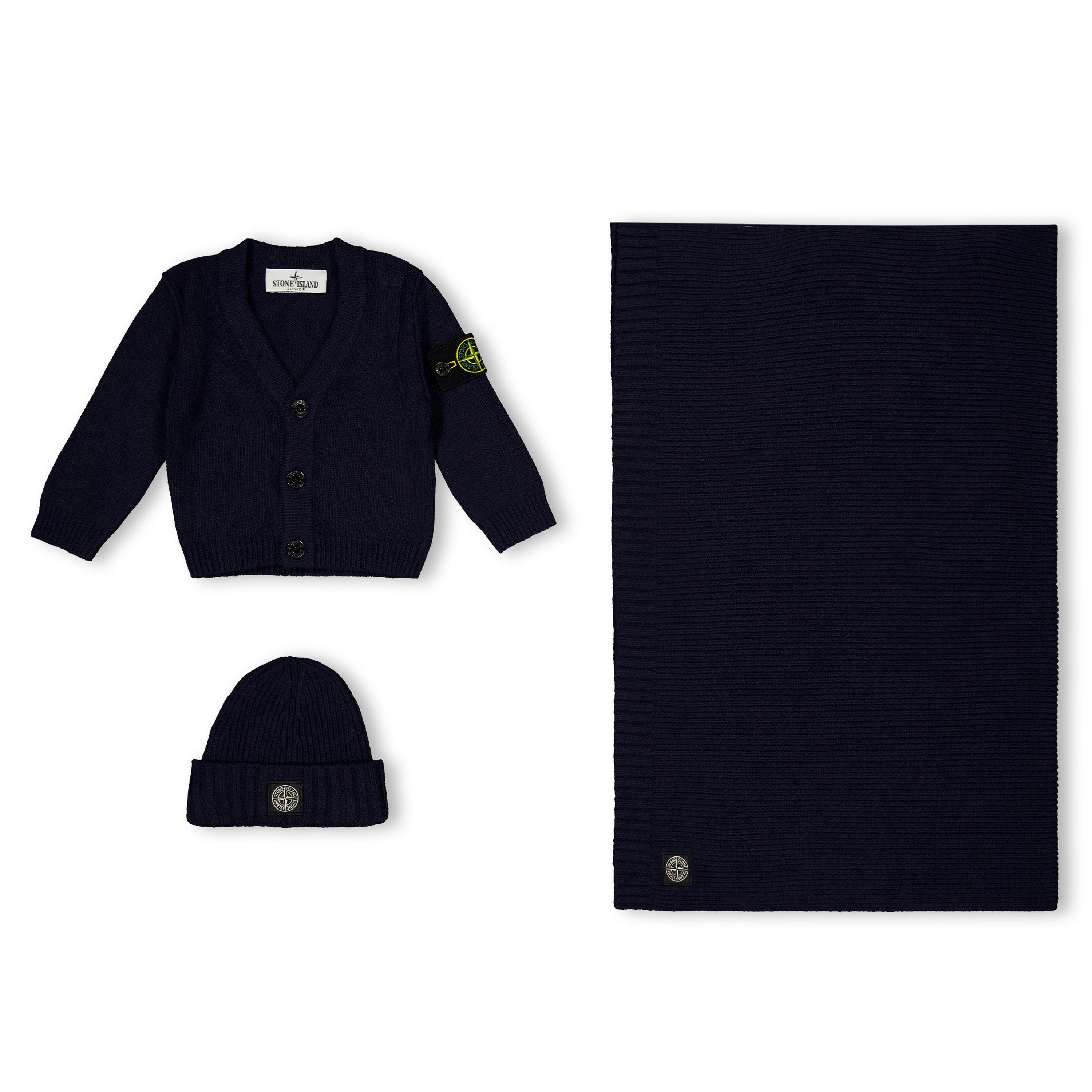 Navy V0020 - Stone Island - Stone 3pcs Baby Set In63 - 1