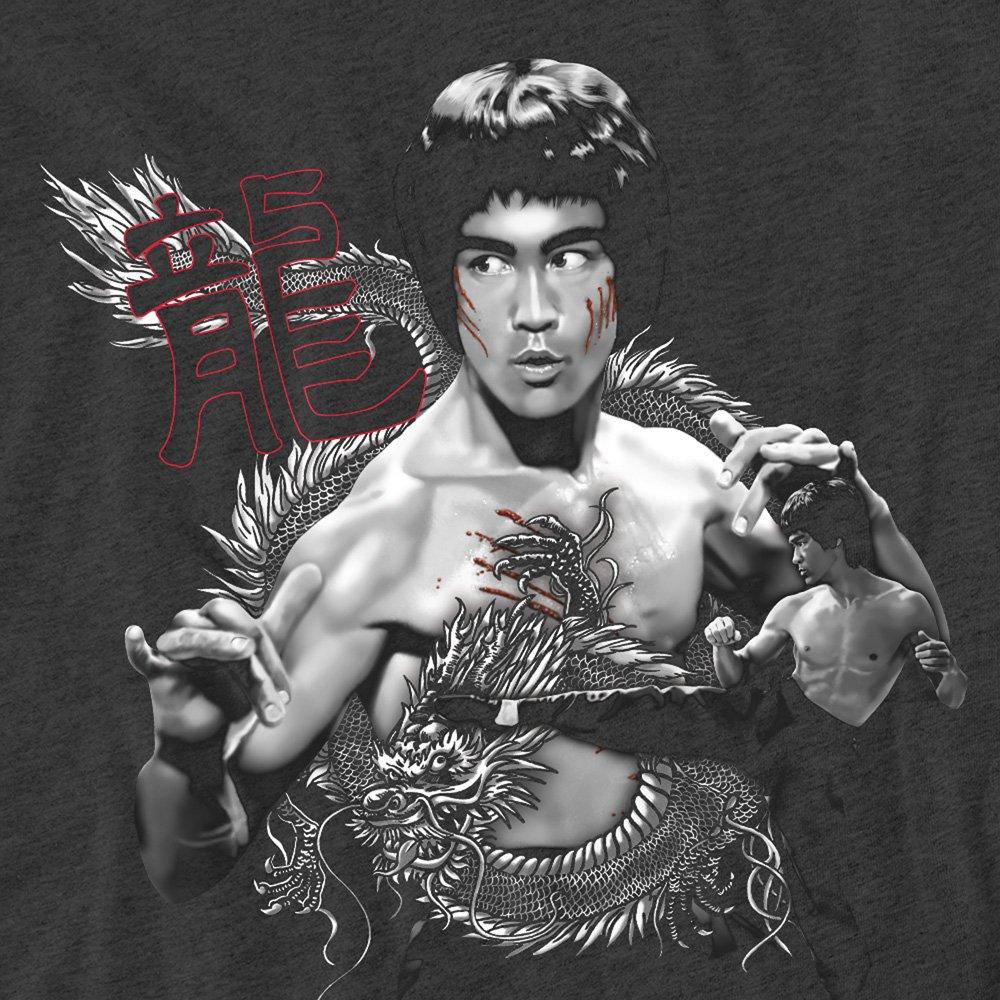 Grey - Other - Bruce Lee The Dragon T-Shirt Charcoal - 2