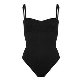 Bottega Veneta Textured Nylon Bustier Bodysuit