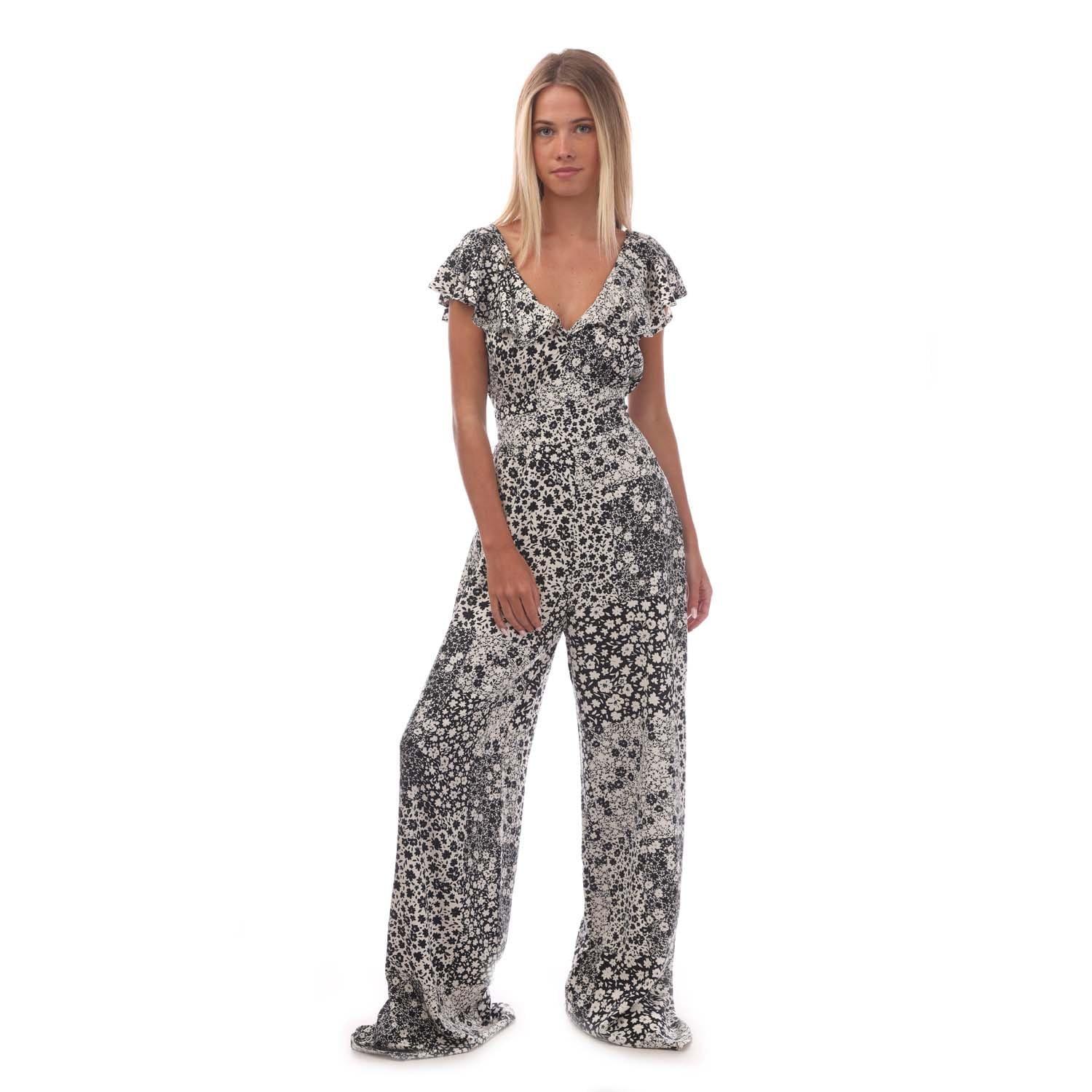 Nobodys Child Suki Floral Flutter Jumpsuit