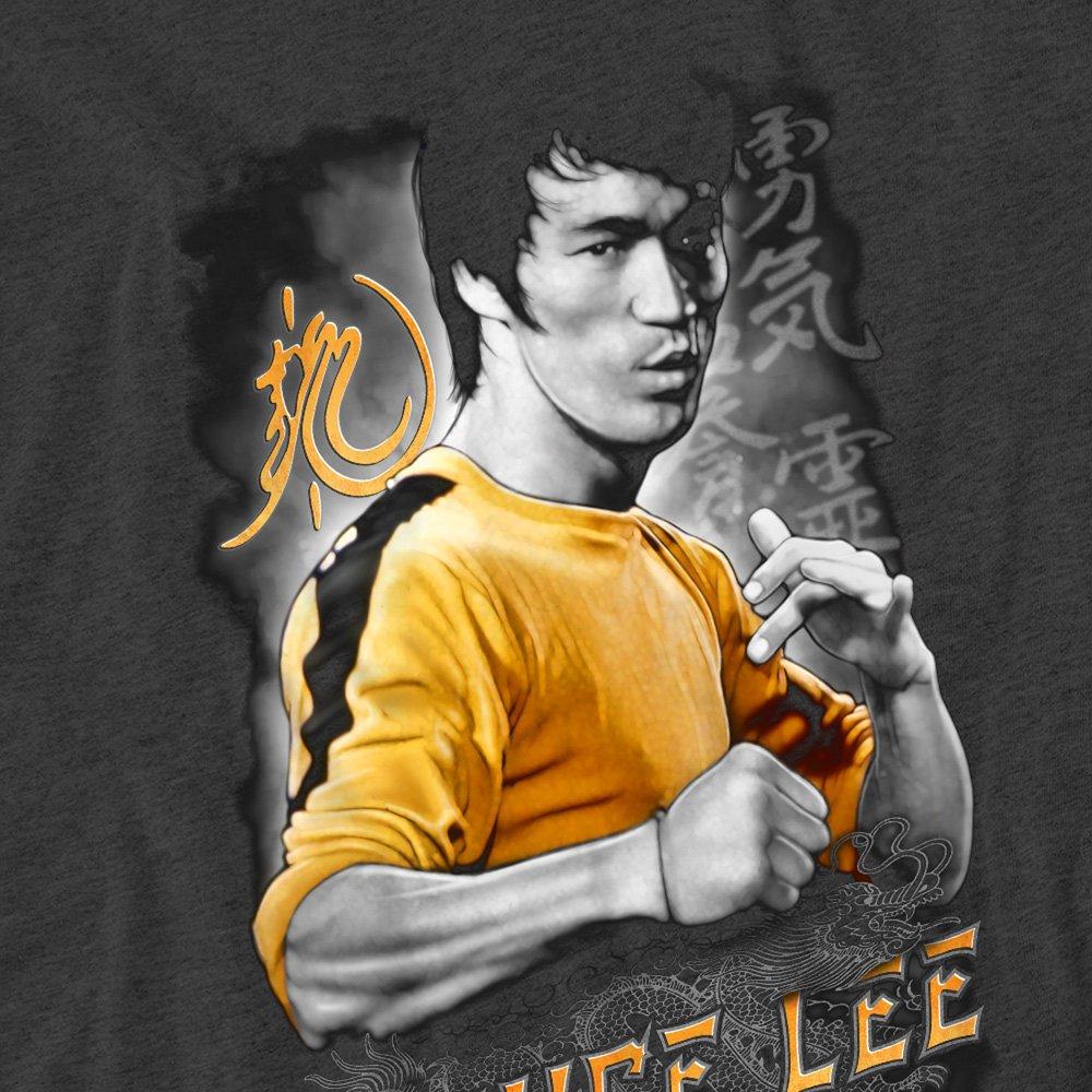 Grey - Other - Bruce Lee Yellow Dragon T-Shirt Charcoal - 2