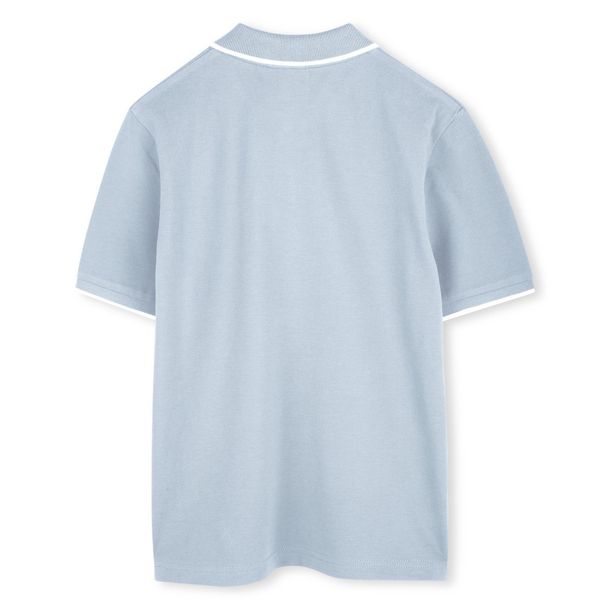 Pale Blue - Boss - Kids Small Logo Polo Design - 2