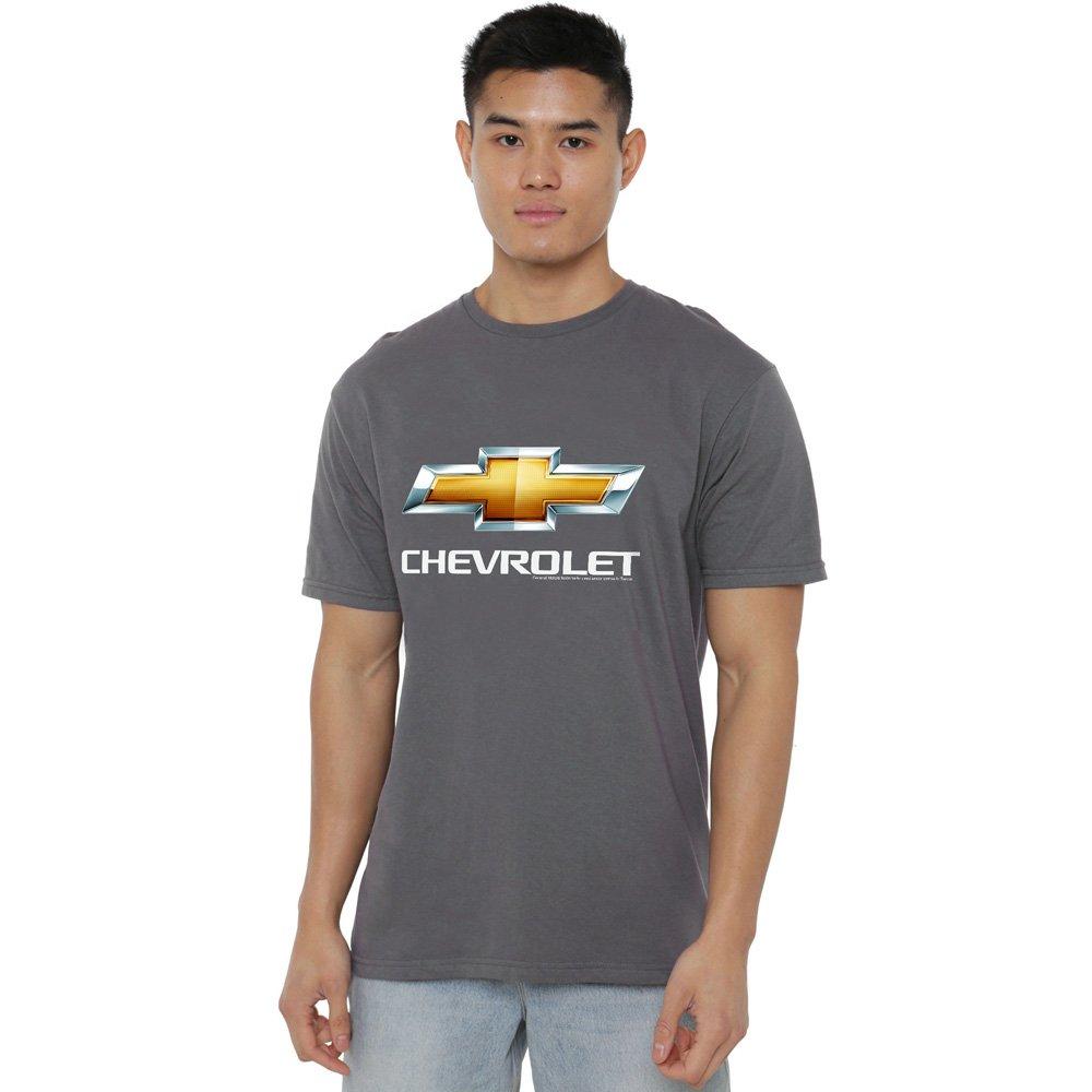 Grey - Other - Chevrolets Chevy Bowtie Stacked T Shirt Charcoal - 1