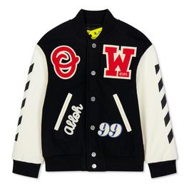 Off White Varsity Bomber Jacket Infants