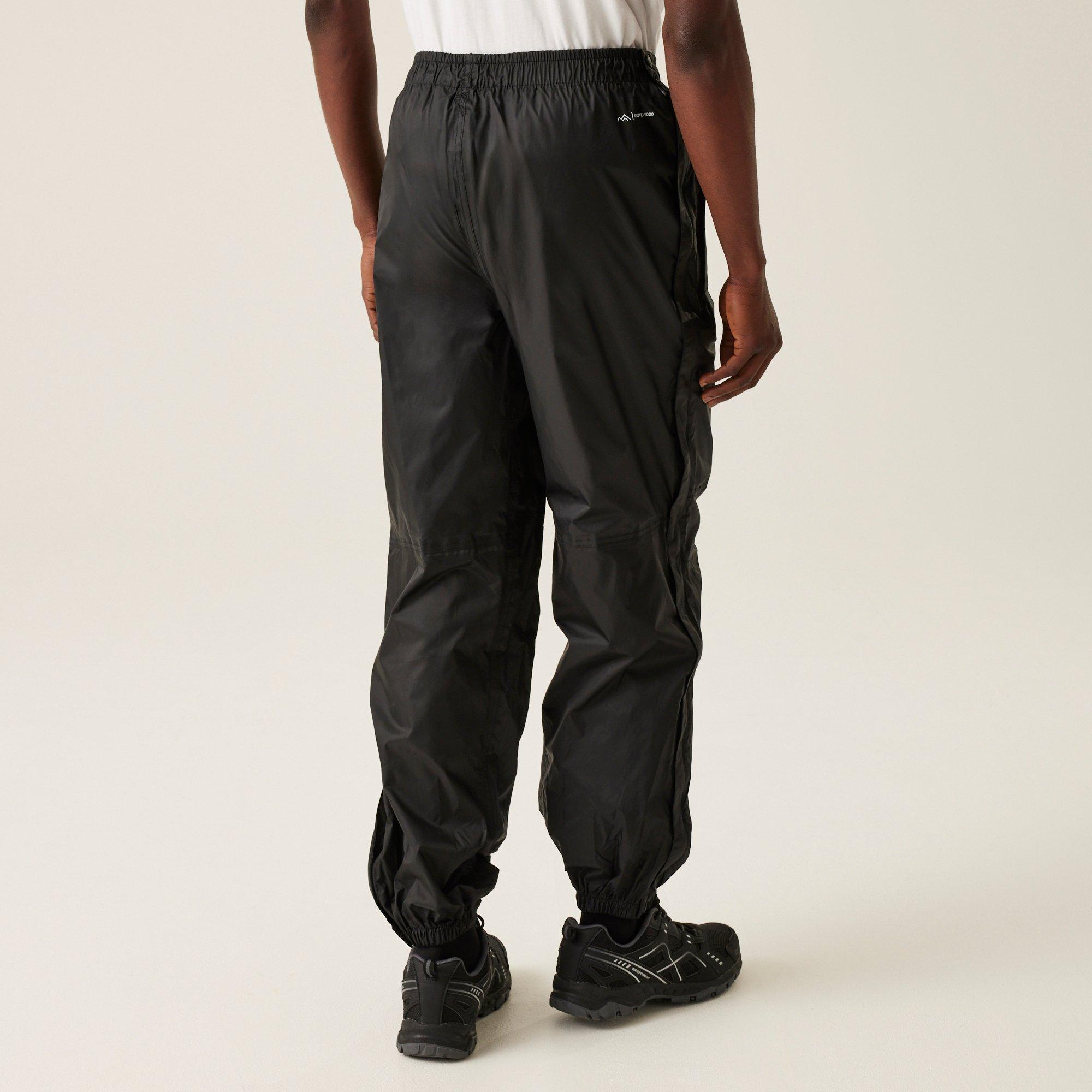 Black - Regatta - Active Packaway Waterproof Overtrouser - 2