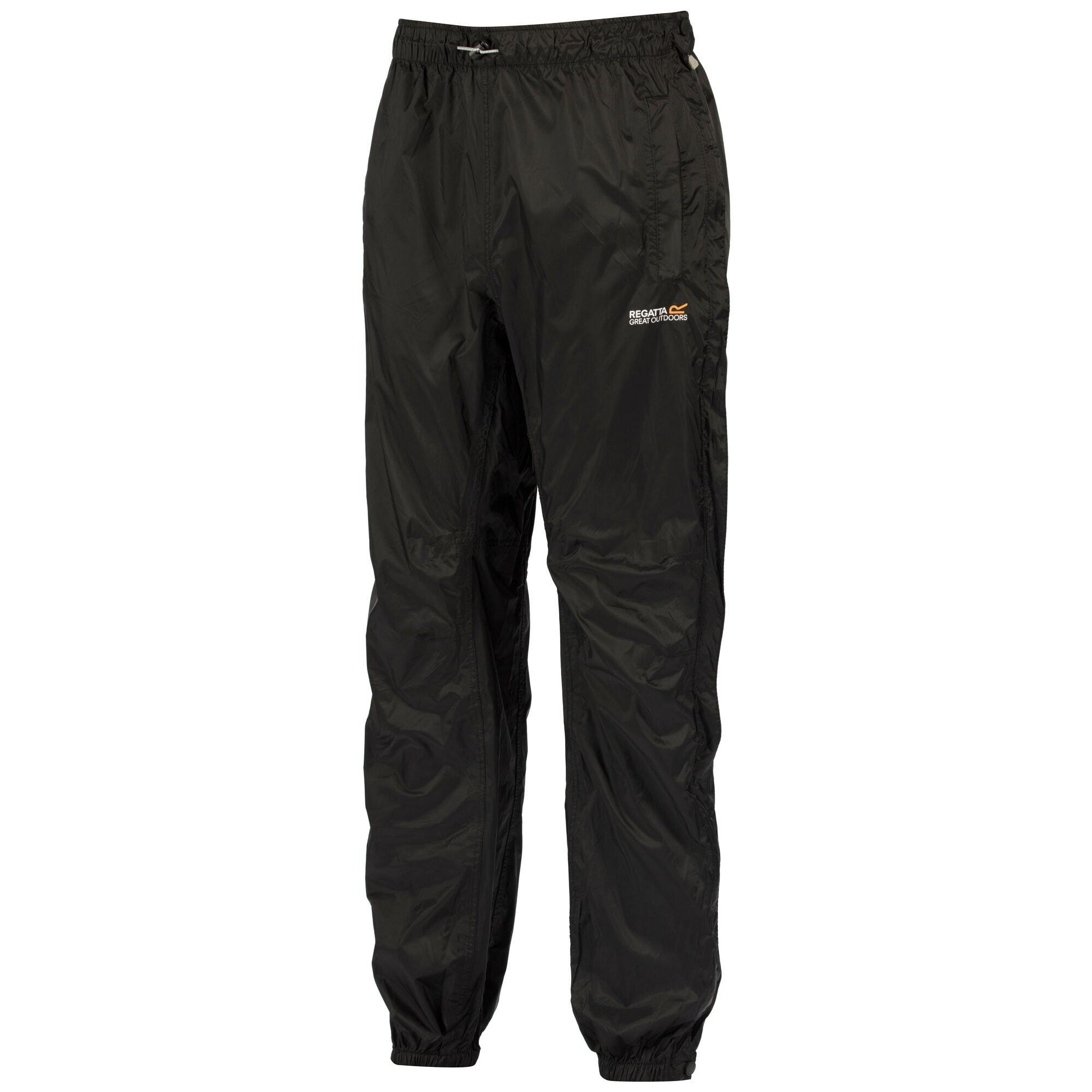 Black - Regatta - Active Packaway Waterproof Overtrouser - 6
