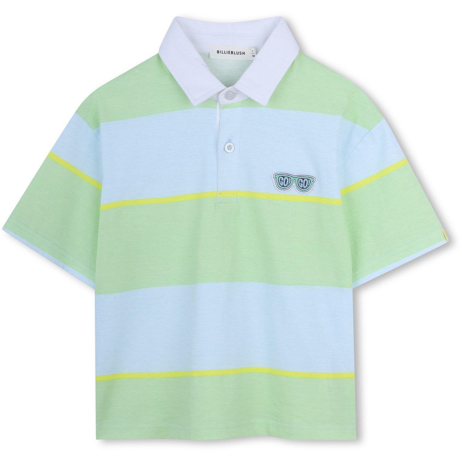 Billieblush  Kids' Short Sleeve Polo Shirt - Light Green - 2Y