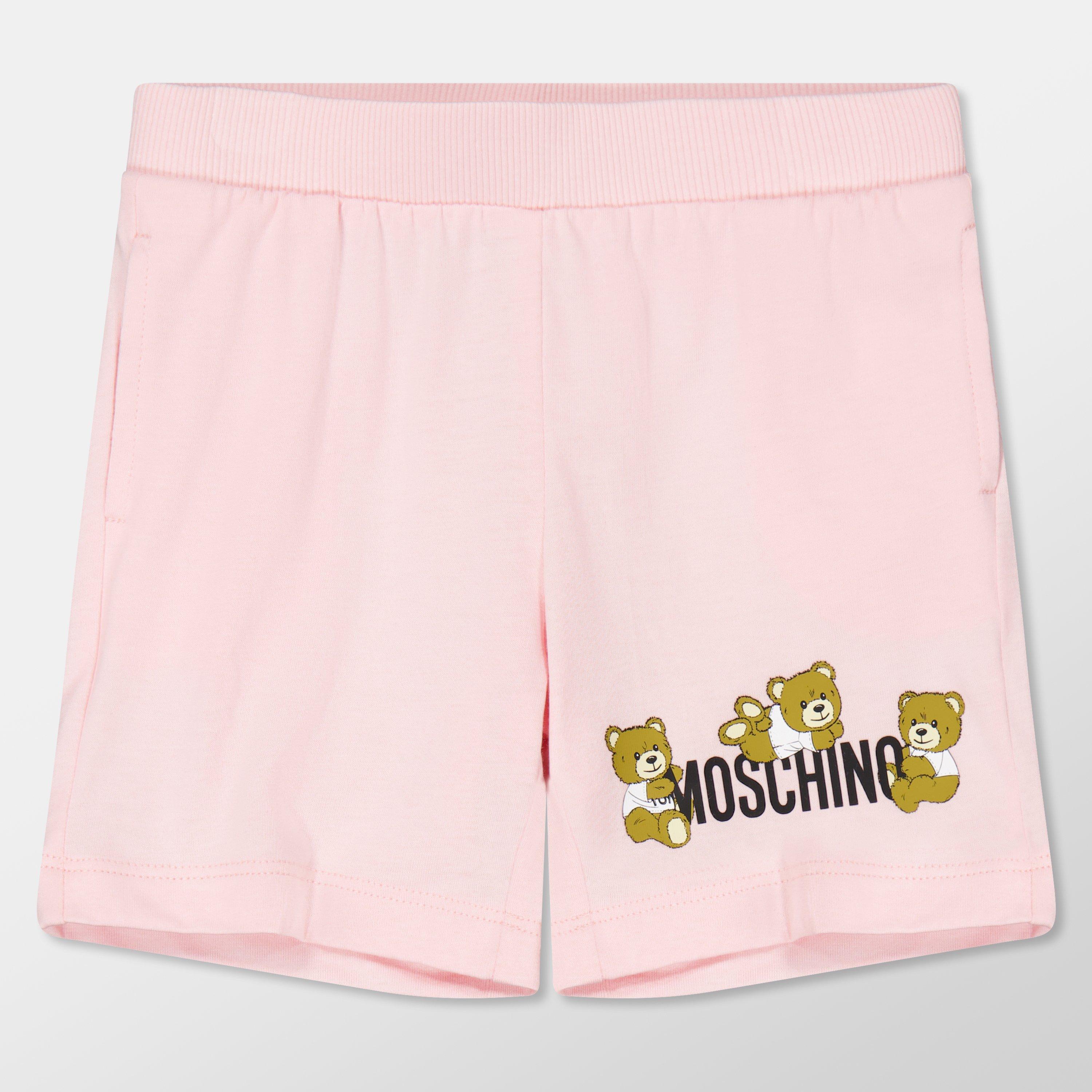 Pink 50209 - Moschino - Logo T-Shirt & Short Set Infants - 3