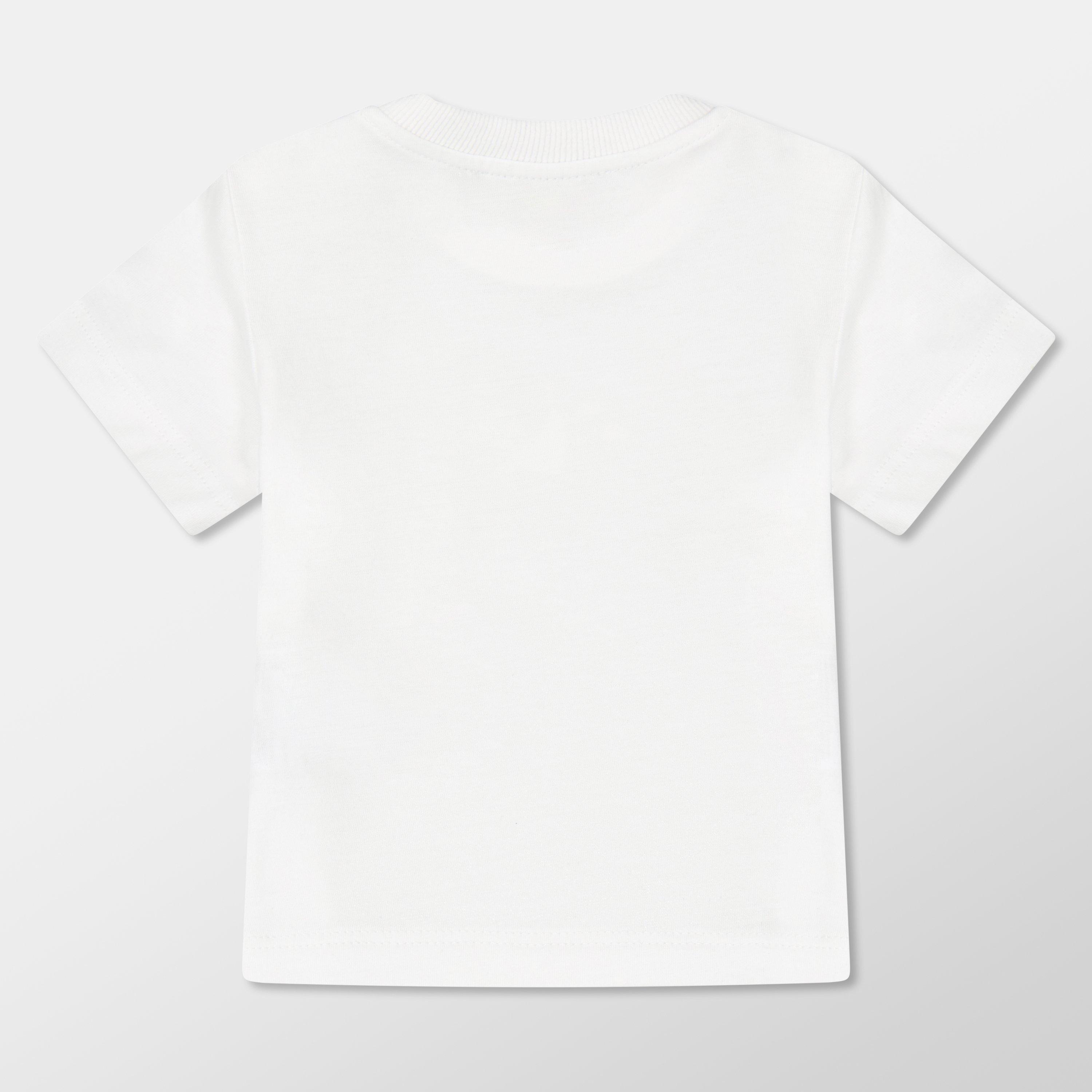 Wht/Gry84171 - Moschino - Logo T-Shirt & Short Set Infants - 2