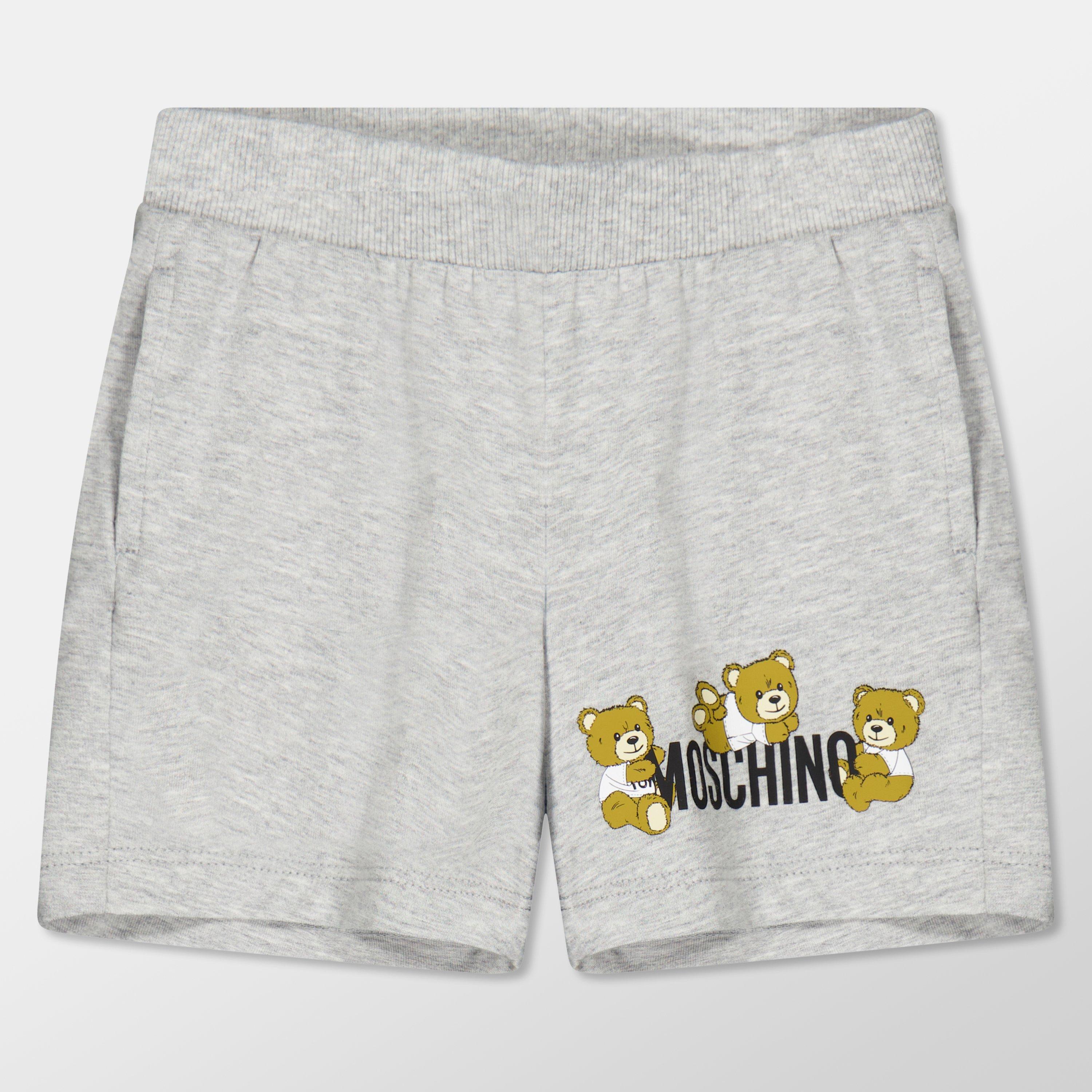 Wht/Gry84171 - Moschino - Logo T-Shirt & Short Set Infants - 3