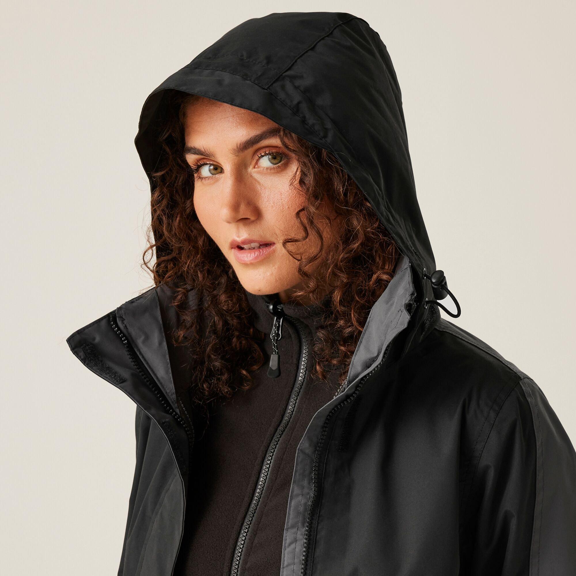 Black Seal Grey - Regatta - Womens Defender III Waterproof 3 In 1 Jacket - 4