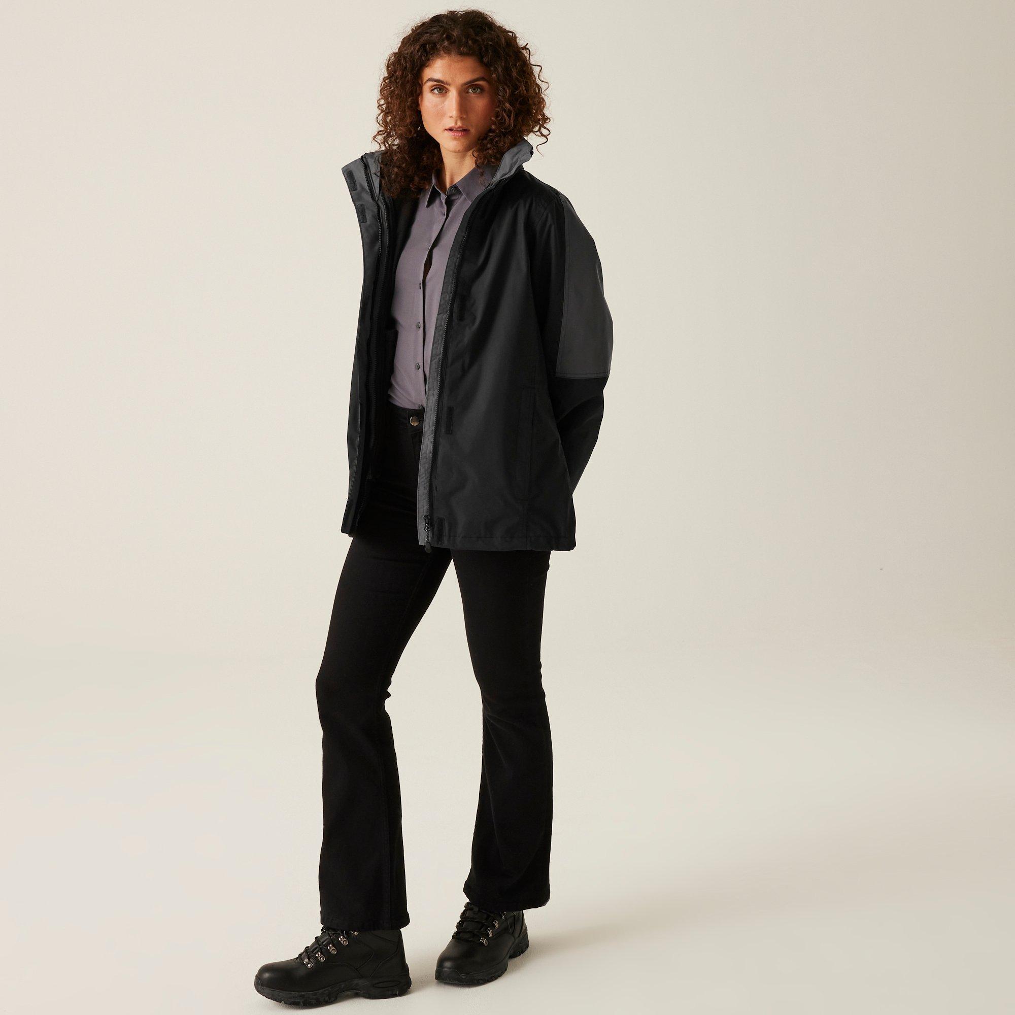 Black Seal Grey - Regatta - Womens Defender III Waterproof 3 In 1 Jacket - 5
