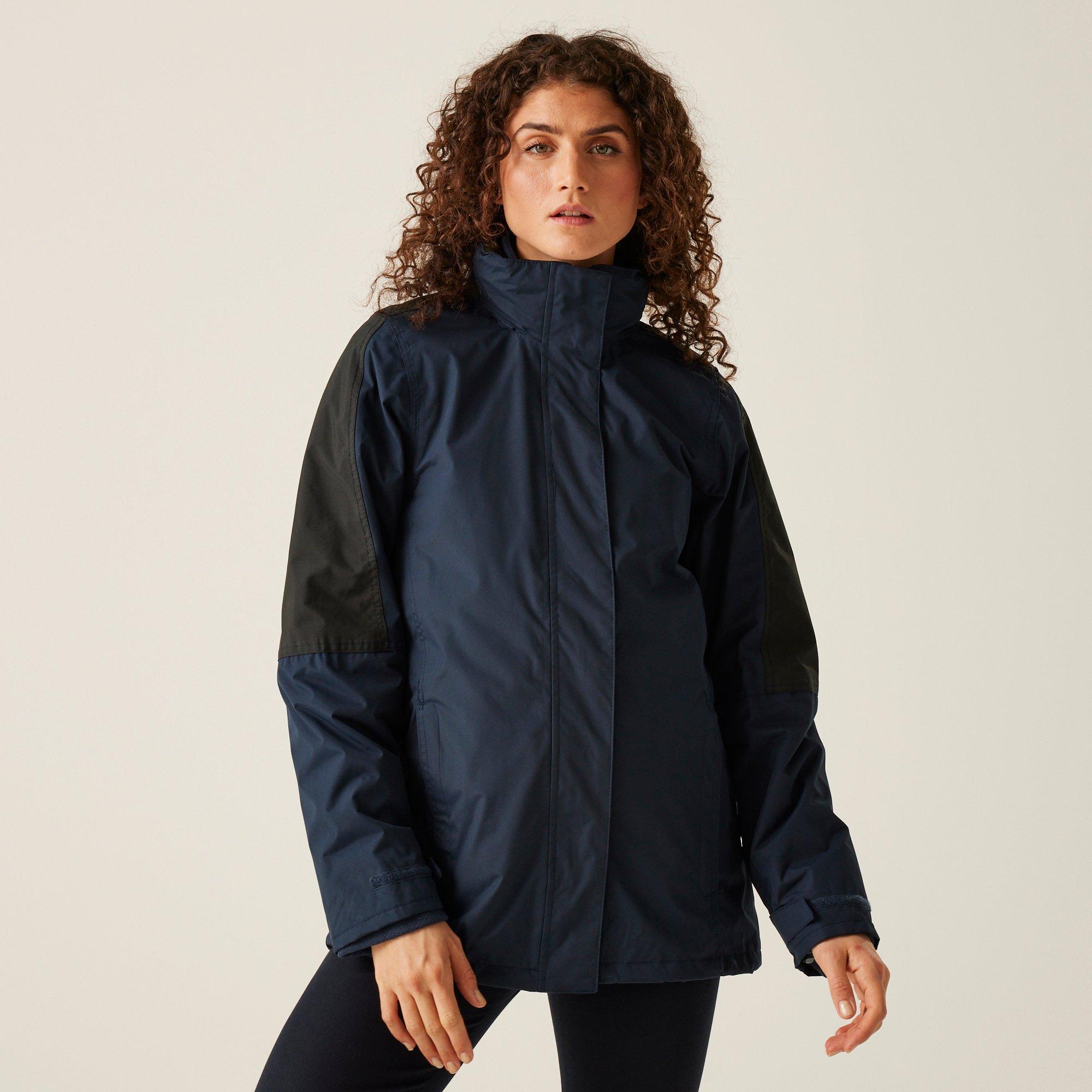 Navy/Black - Regatta - Womens Defender III Waterproof 3 In 1 Jacket - 1