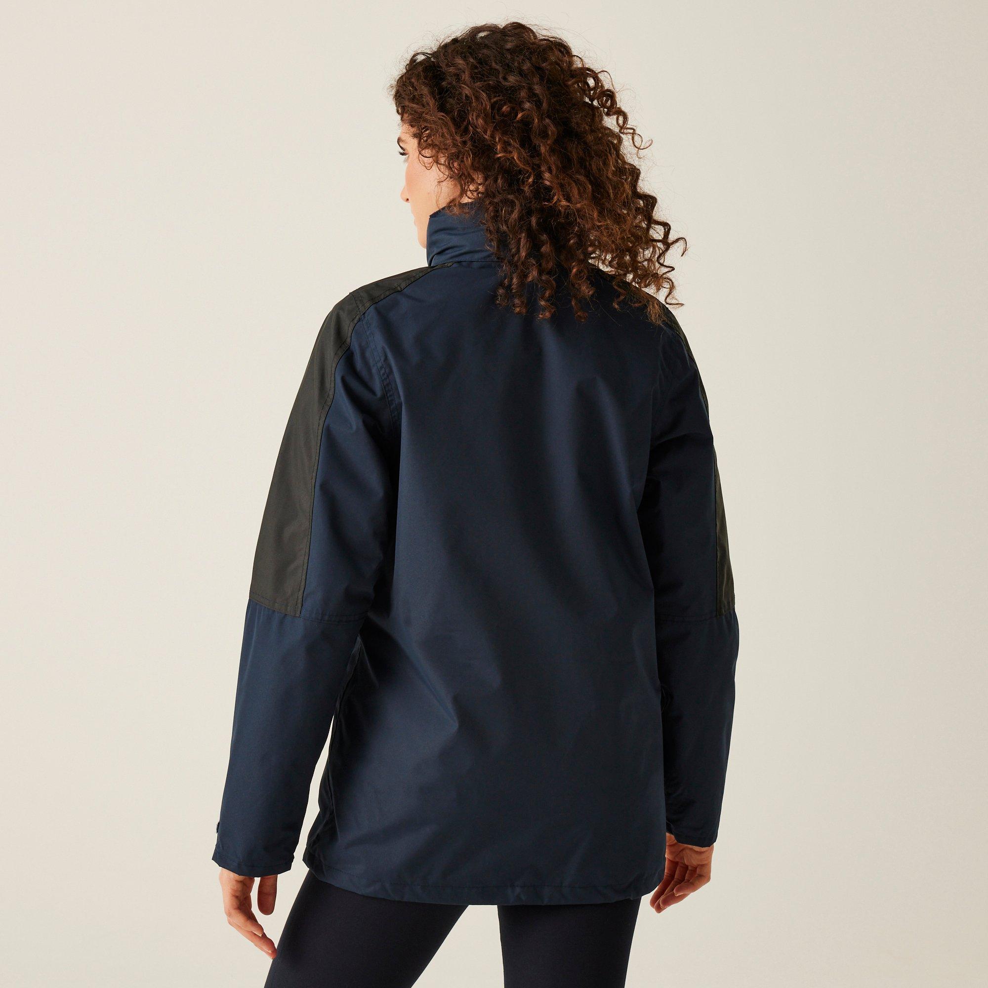 Navy/Black - Regatta - Womens Defender III Waterproof 3 In 1 Jacket - 2