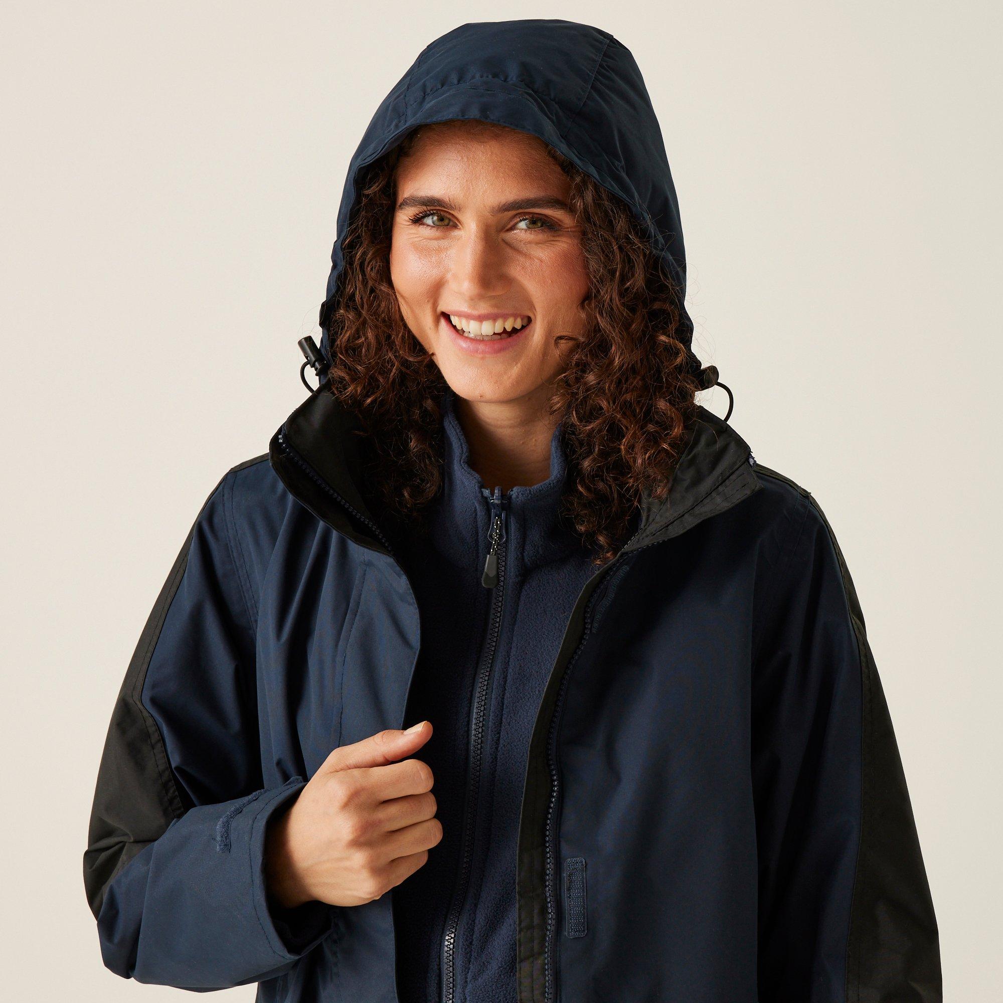Navy/Black - Regatta - Womens Defender III Waterproof 3 In 1 Jacket - 4
