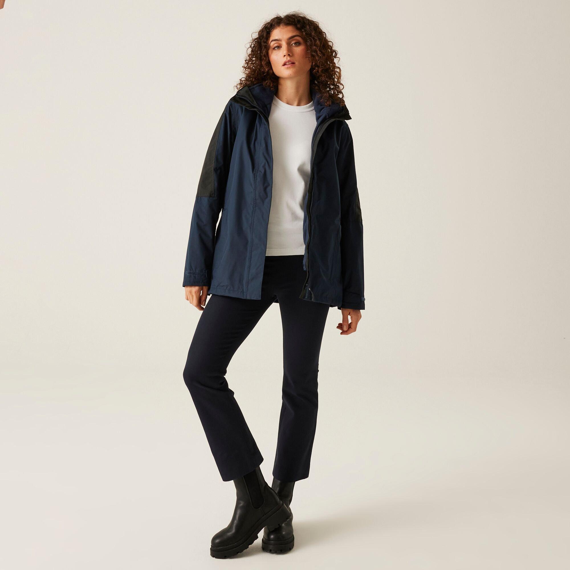 Navy/Black - Regatta - Womens Defender III Waterproof 3 In 1 Jacket - 5