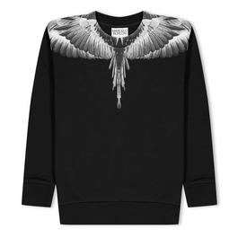 Marcelo Burlon Icon Wings Print Crew Sweatshirt Infants