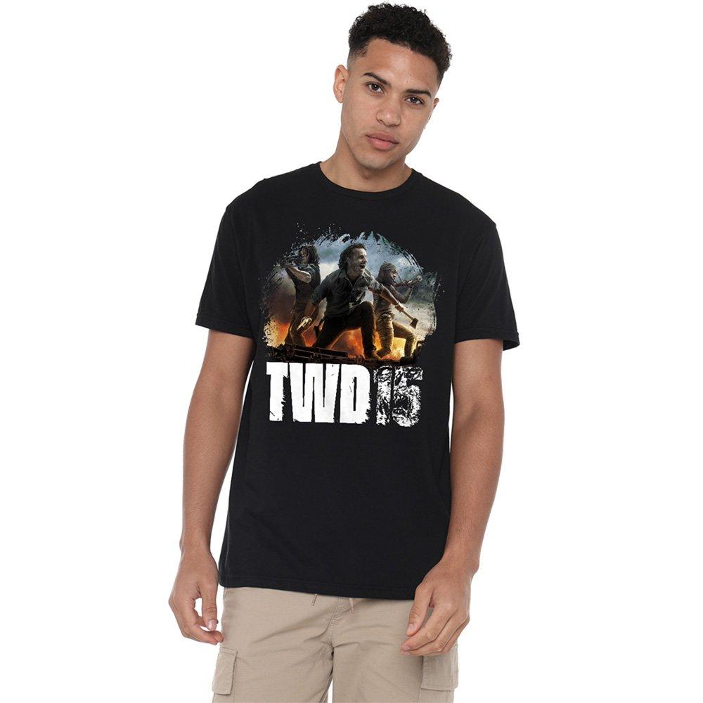 Black - Other - The Walking Dead Group Action Pose T-Shirt Black - 1