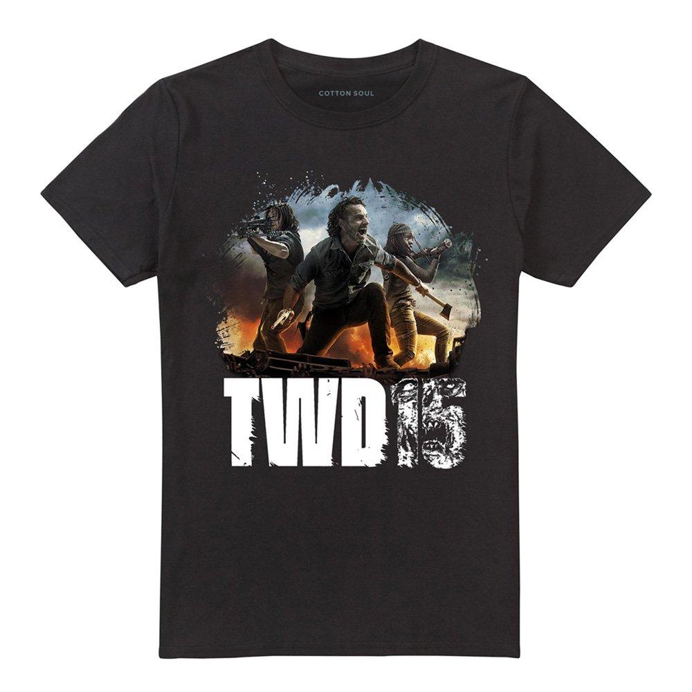 Black - Other - The Walking Dead Group Action Pose T-Shirt Black - 4