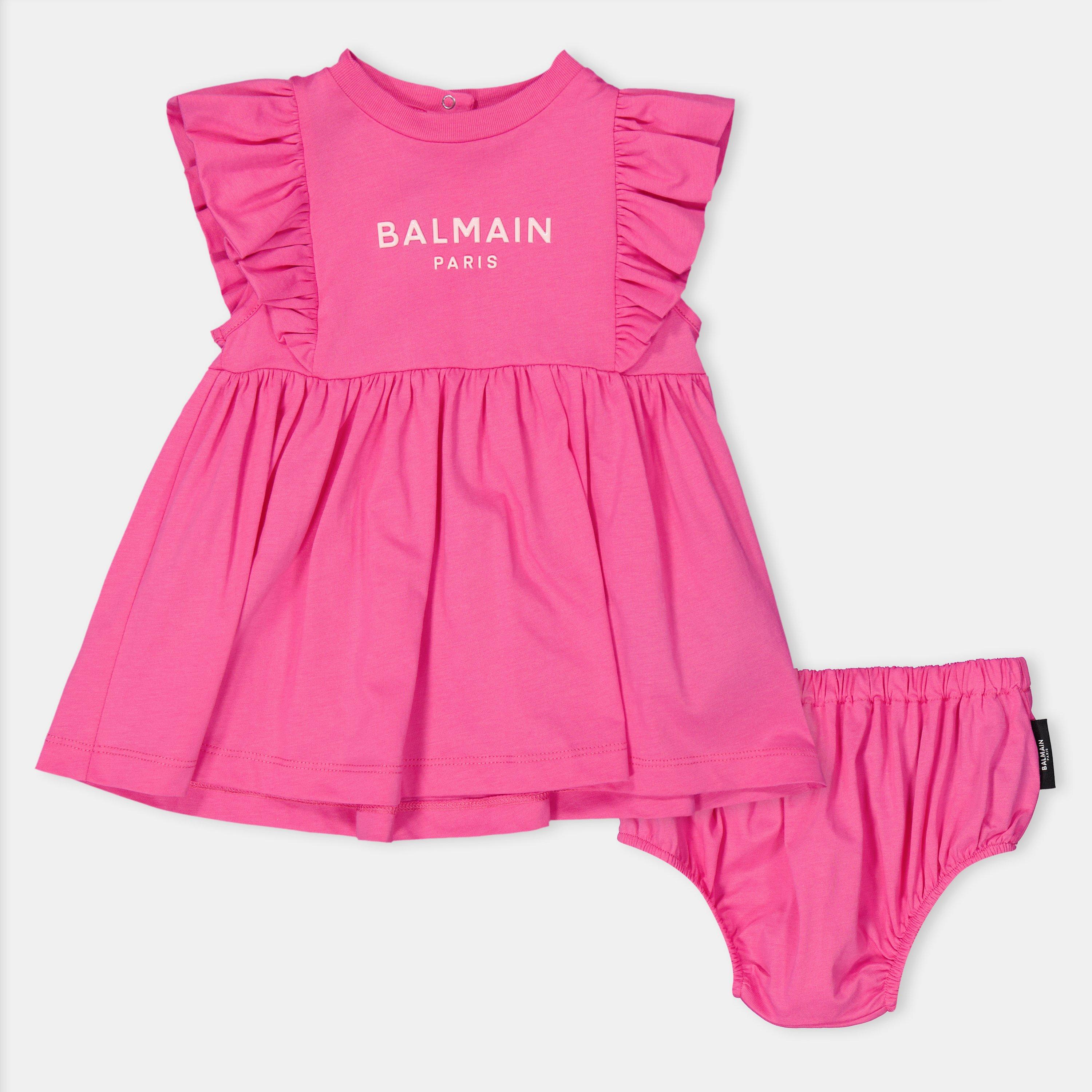 Pink 50VRS - Balmain - Kids' Logo Dress Set - 1