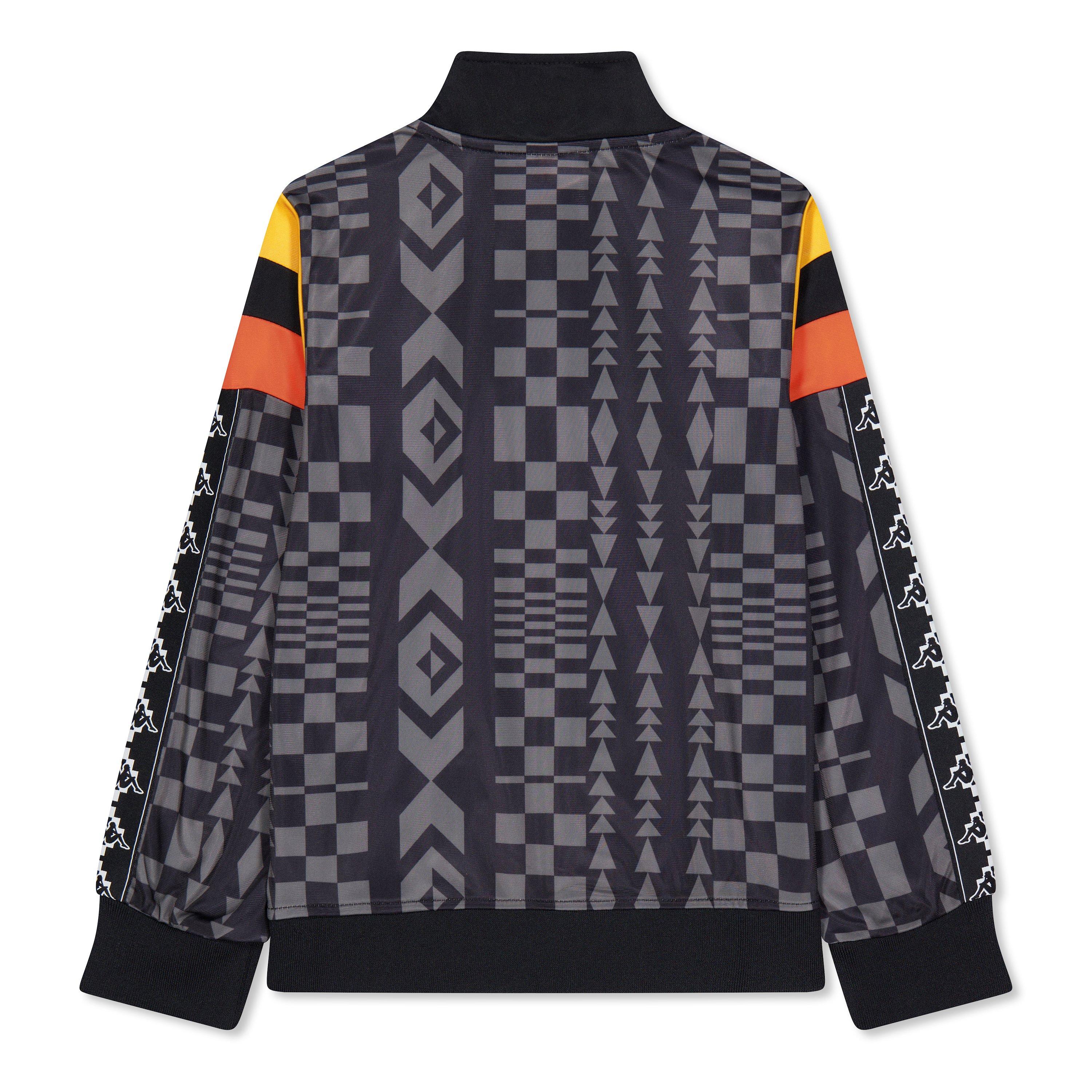 Black/Drk Gry - Marcelo Burlon - Kids' All Over Print Folk Kappa Tracksuit Top - 2