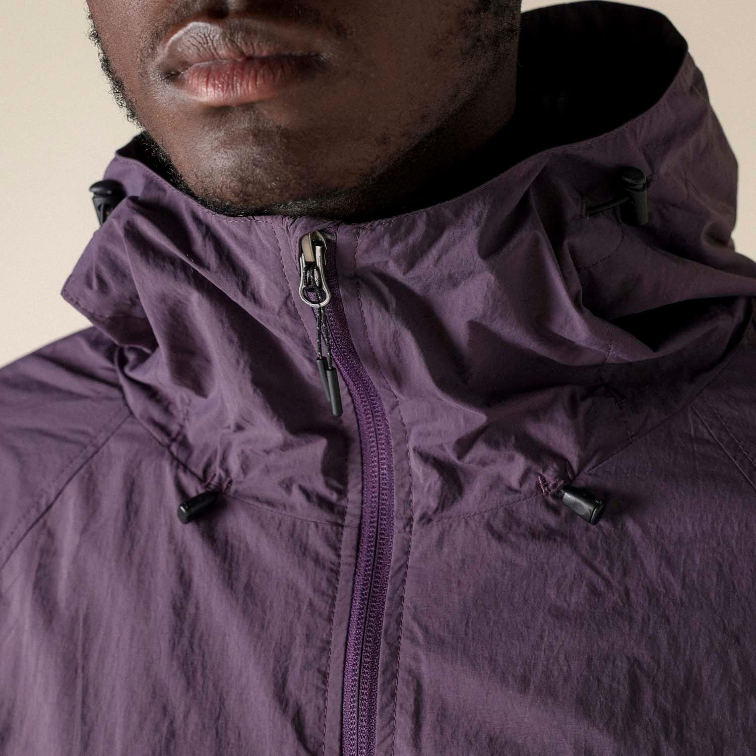 Purple - Mizuno - WR Light Mountain Hooded Jacket - 7