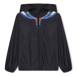 Marcelo Burlon Wings Hooded Windbreaker