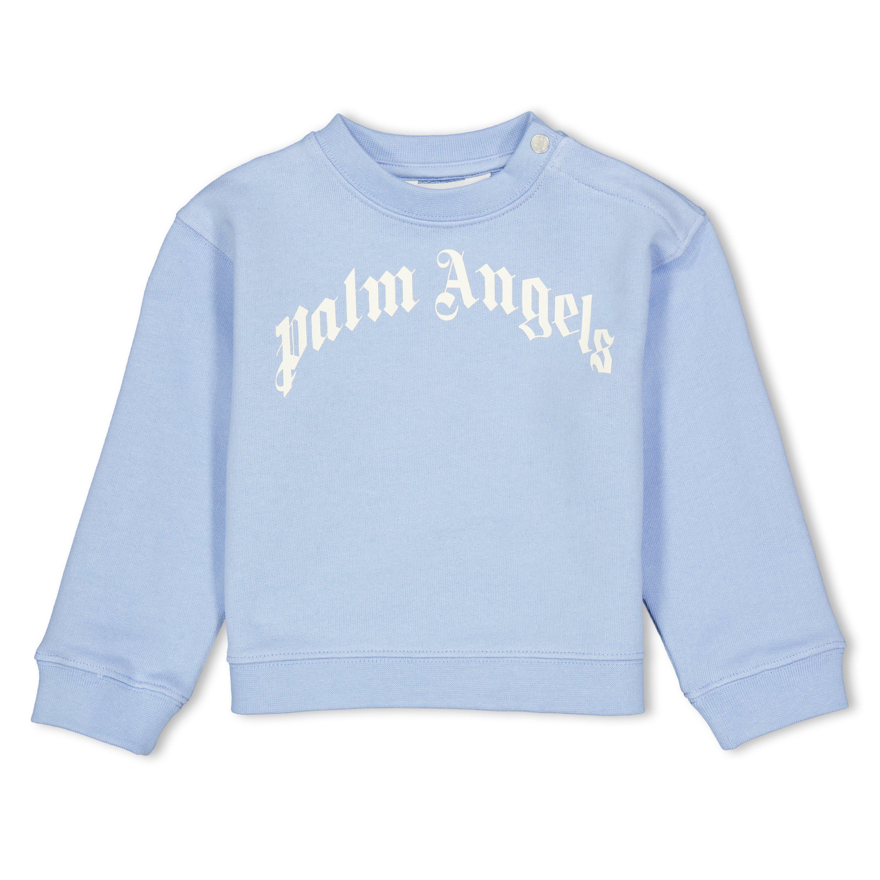 Palm Angels Men's Palm Arch Lgo Crew In61 - Blue - 24M