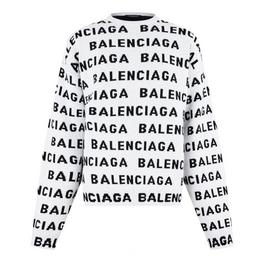Balenciaga All-Over Logo Sweater