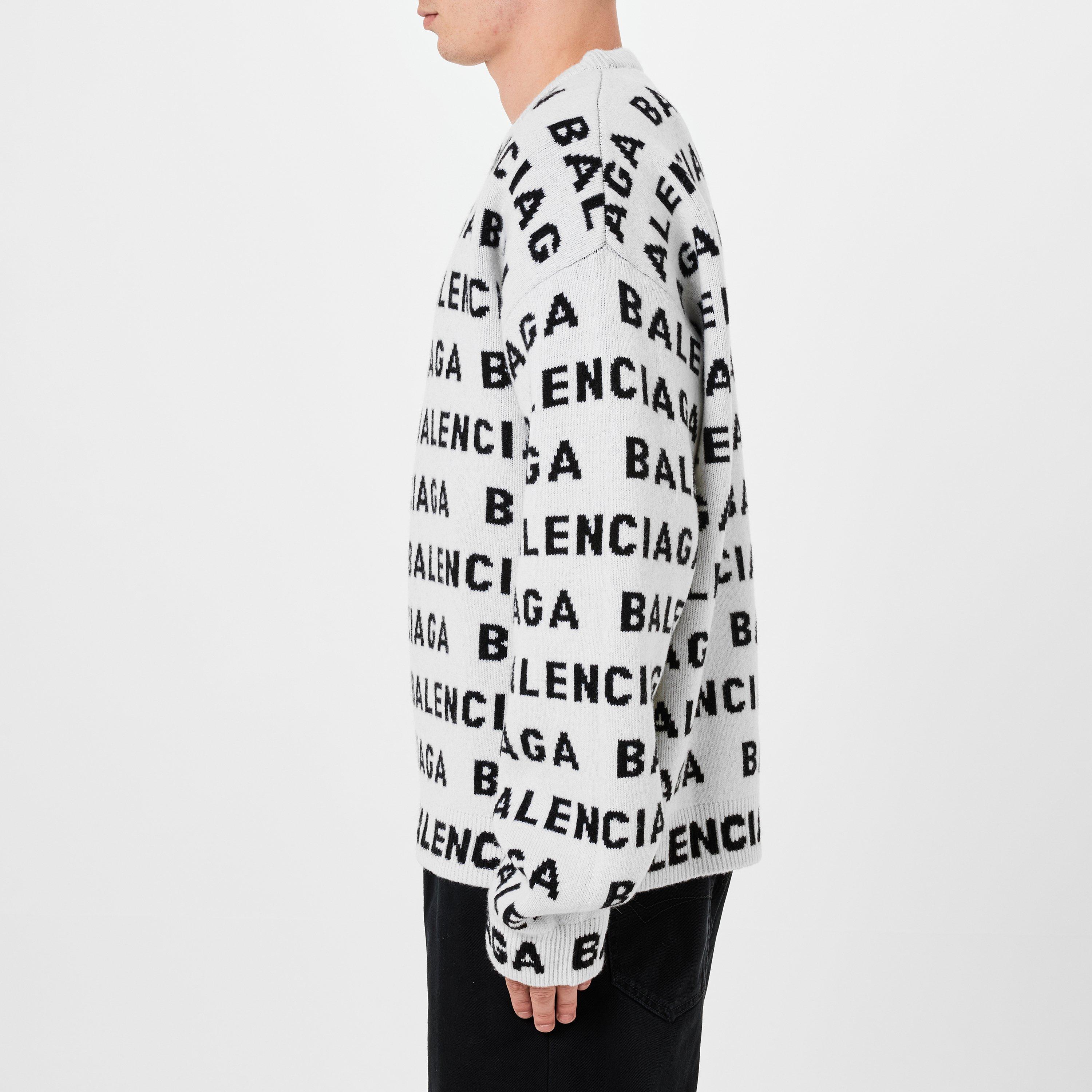 Balenciaga | All-Over Logo Sweater | Jumpers | Cruise Fashion