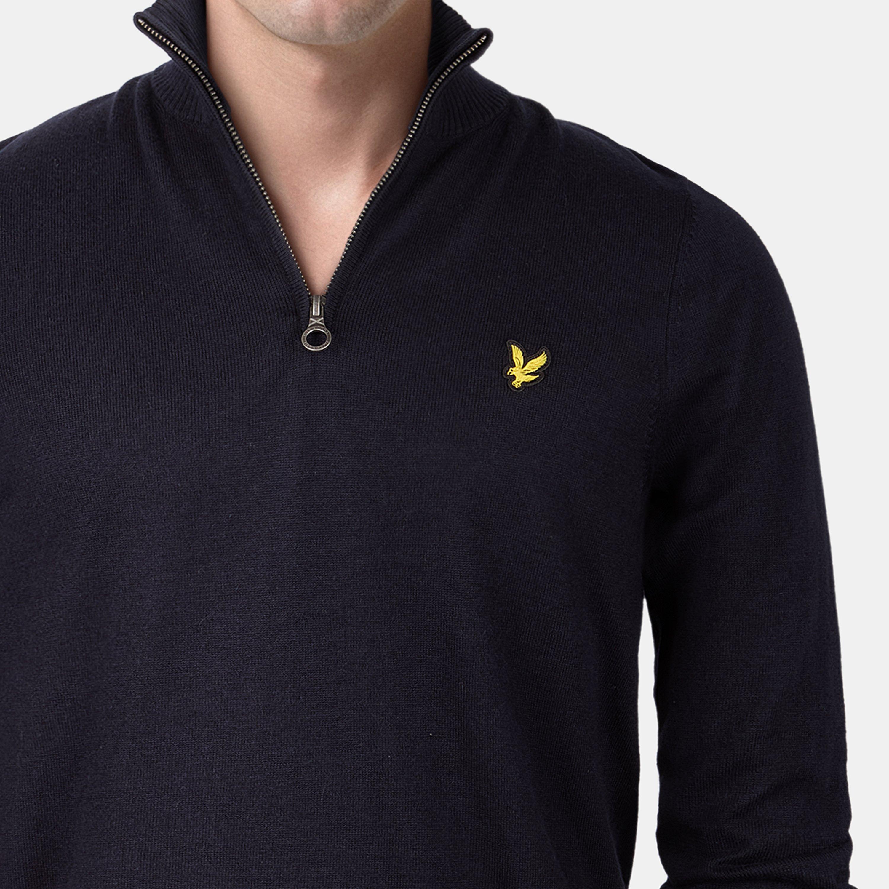 Dk Navy Z271 - Lyle and Scott - Quarter-Zip Jumper - 5