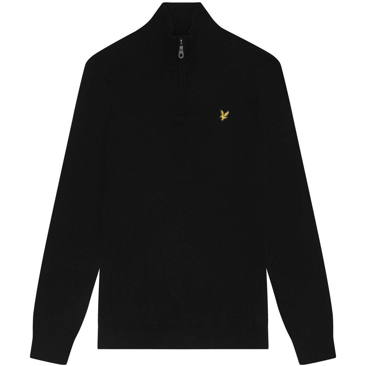 Jet Black Z865 - Lyle and Scott - Quarter-Zip Jumper