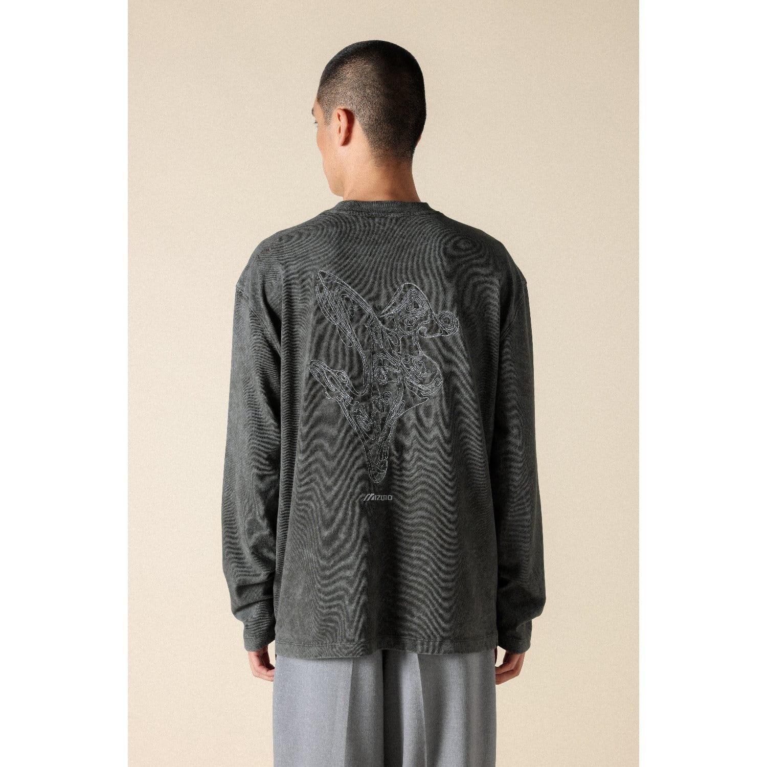 Grey - Mizuno - Sportstyle FloraTech Long Sleeve T-Shirt - 5