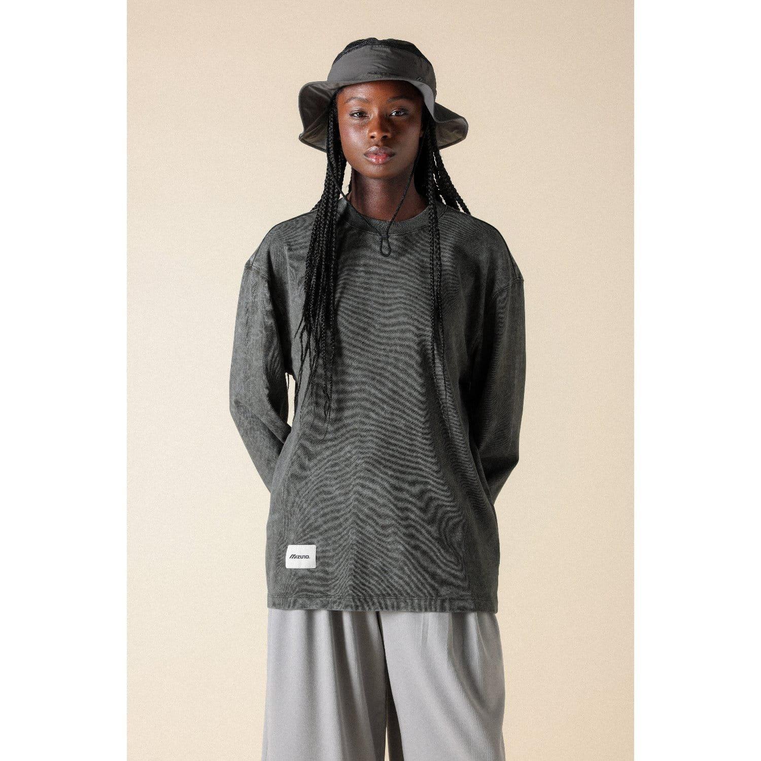 Grey - Mizuno - Sportstyle FloraTech Long Sleeve T-Shirt - 6