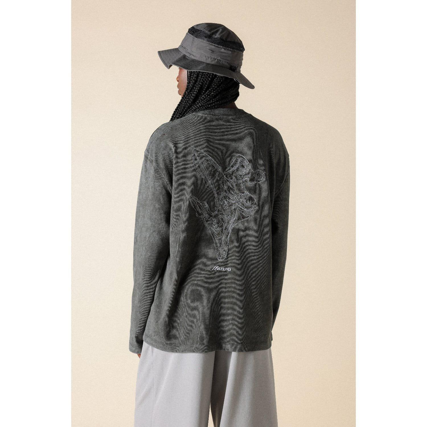 Grey - Mizuno - Sportstyle FloraTech Long Sleeve T-Shirt - 7